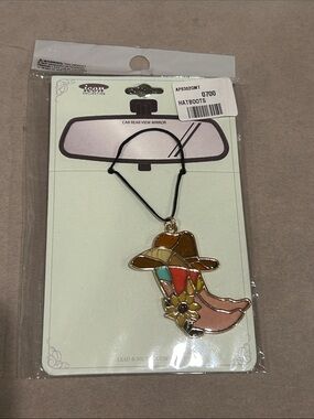 Car Rear View Mirror Hat & Boots Hanging Ornament - Multicolor